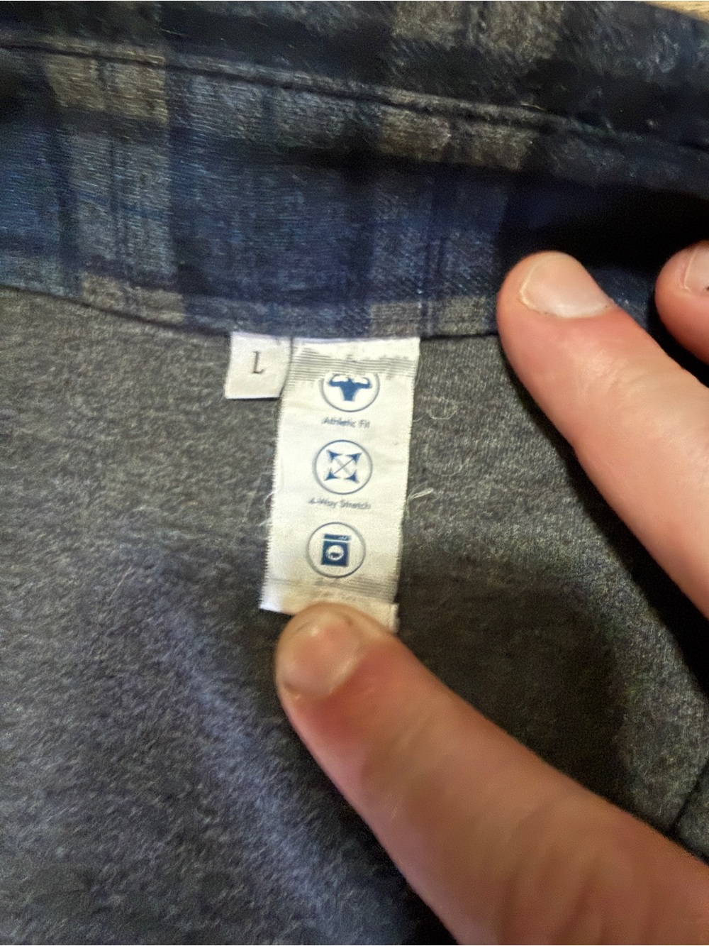 Men's Plaid Long-Sleeve Button-Down Shirt By State & Liberty - Blue - Picture 4 of 4